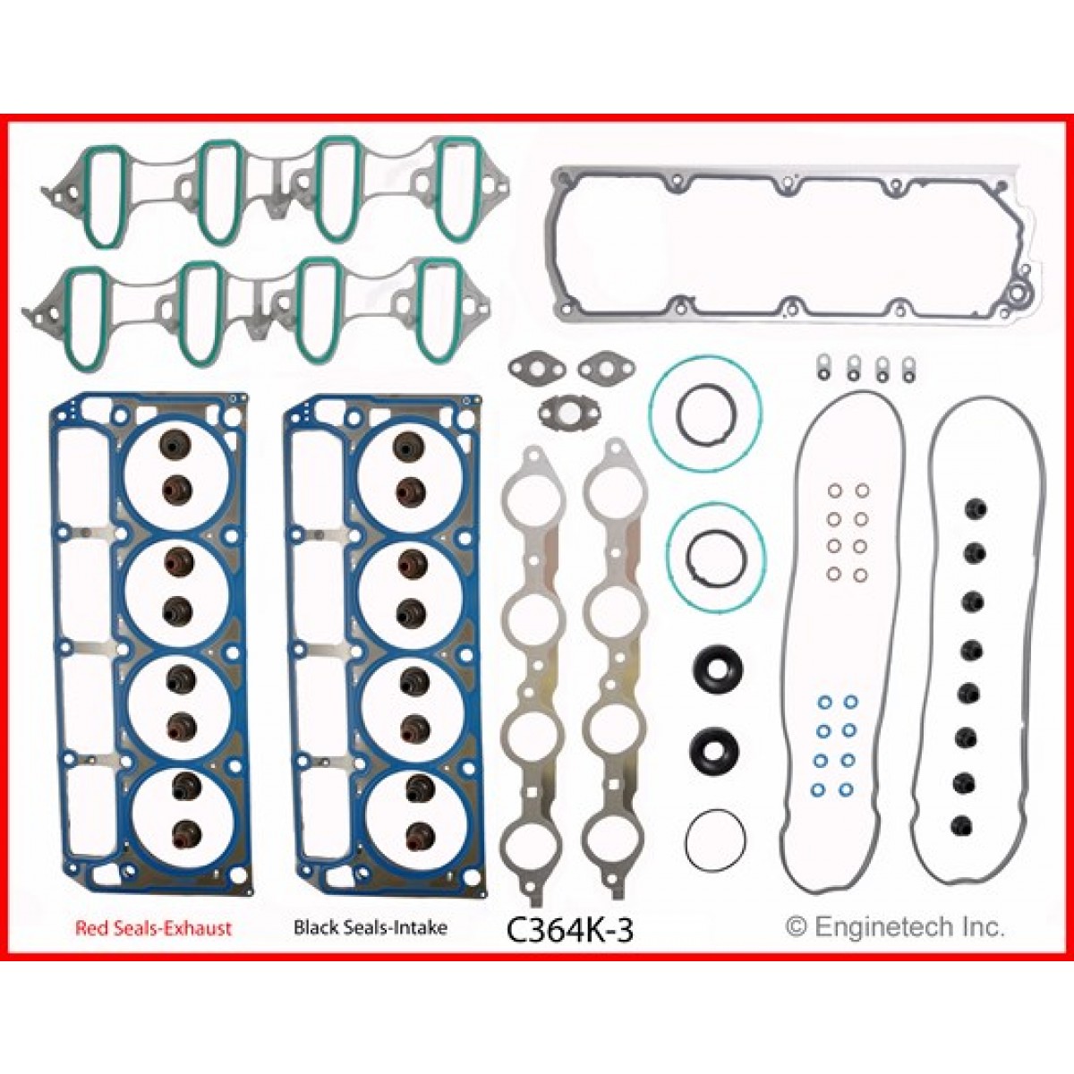 C364K3 200509 6.0 VORTEC VinH Full Gasket Set