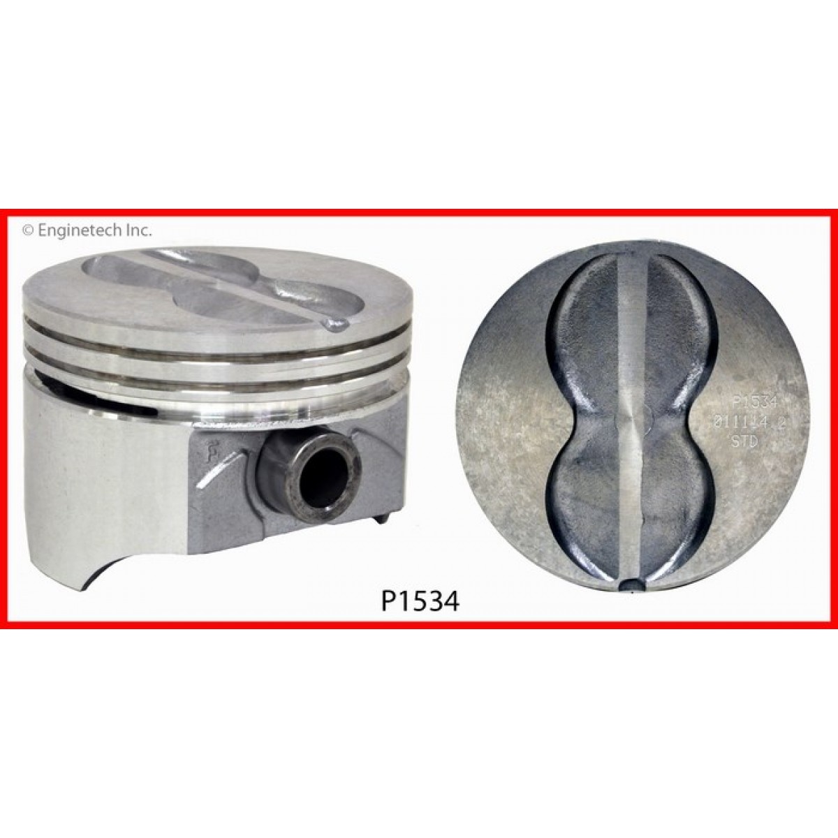 P1534 FLAT TOP 4V REPLACEMENT PISTONS