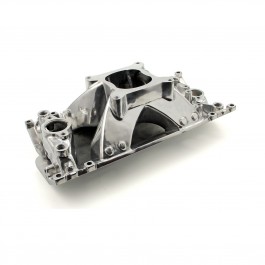 Chevy SBC 350 Shootout +Plus Vortec High Rise Intake Manifold Polished  3000-7500 RPM