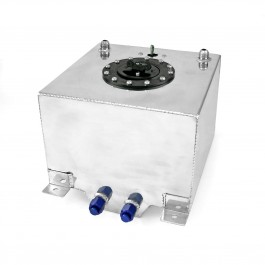 5 Gallon Lightweight Polished Aluminium Fuel Cell w/ Sender 