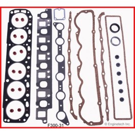 EngineTech F300-31 - 1968-87 FORD 300 L6 Rebuilders Gasket Set