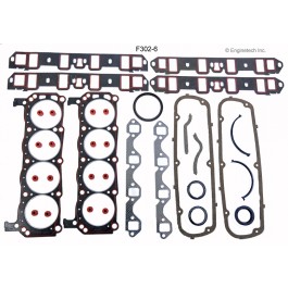 EngineTech F302-6 -  Ford 302  CAR 11/31/82-'85   TRUCK 11/31/82-'84  1pc Complete Gasket Set