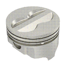 IC9955-030 ICON FHR Piston - Chevy 383, Rod 5.700, Flat Top 6.4cc 2V