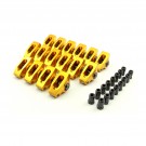 Chevy SBC 283  305  327  350  400  1.6 Ratio 3/8 Aluminum Roller Rocker Arm Set  With Posi Locks COLOR MAY VARY