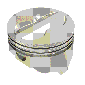 IC9955-040 ICON FHR Piston - Chevy 383, Rod 5.700, Flat Top 6.4cc 2V
